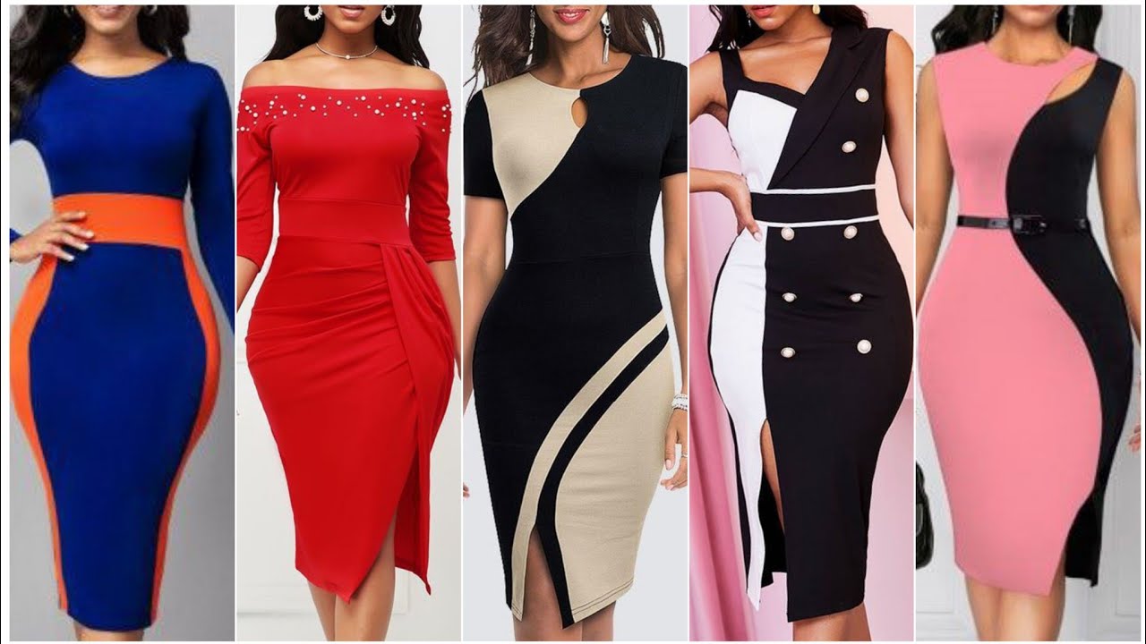 White And Black Color Block Cutout Shoulder Fitted Midi Dress Rotita Color  Block Cutout