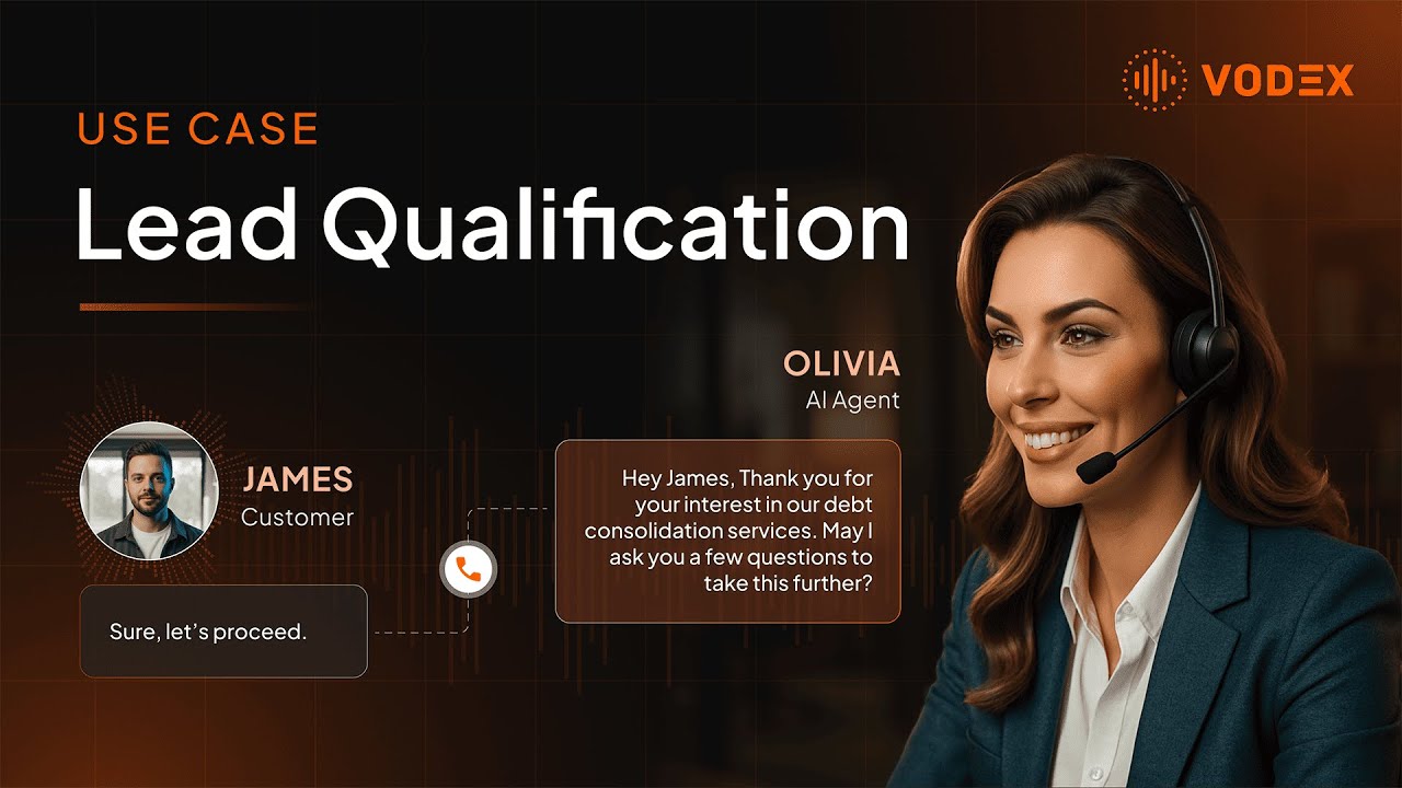 AI voice agent qualifying a loan borrower in real conversation