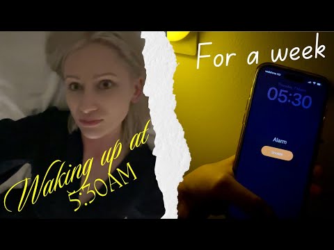 waking up at 5:30AM for a week🌅 motivation + working out + health routines