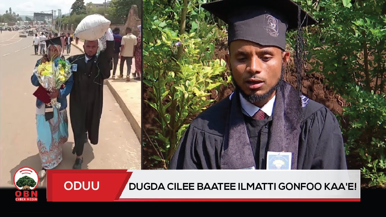 Taatee Eebba barattootaa Yuunivarsiitii Jimmaa baranaarratti mul'ate.