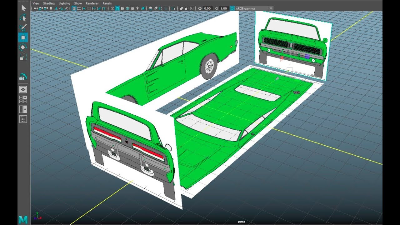 1_How To Import Image Planes In Maya (Vehicle Modeling) Part 1