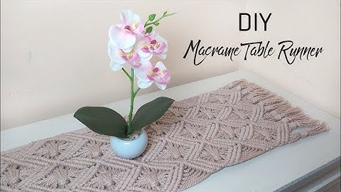 DIY Macrame Table Runner || Macrame Tablecloth