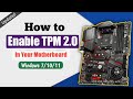 How to Enable TPM 2.0 in Pc/Laptop BIOS Easily (TPM 2.0 Windows 11 Issue Fixed)