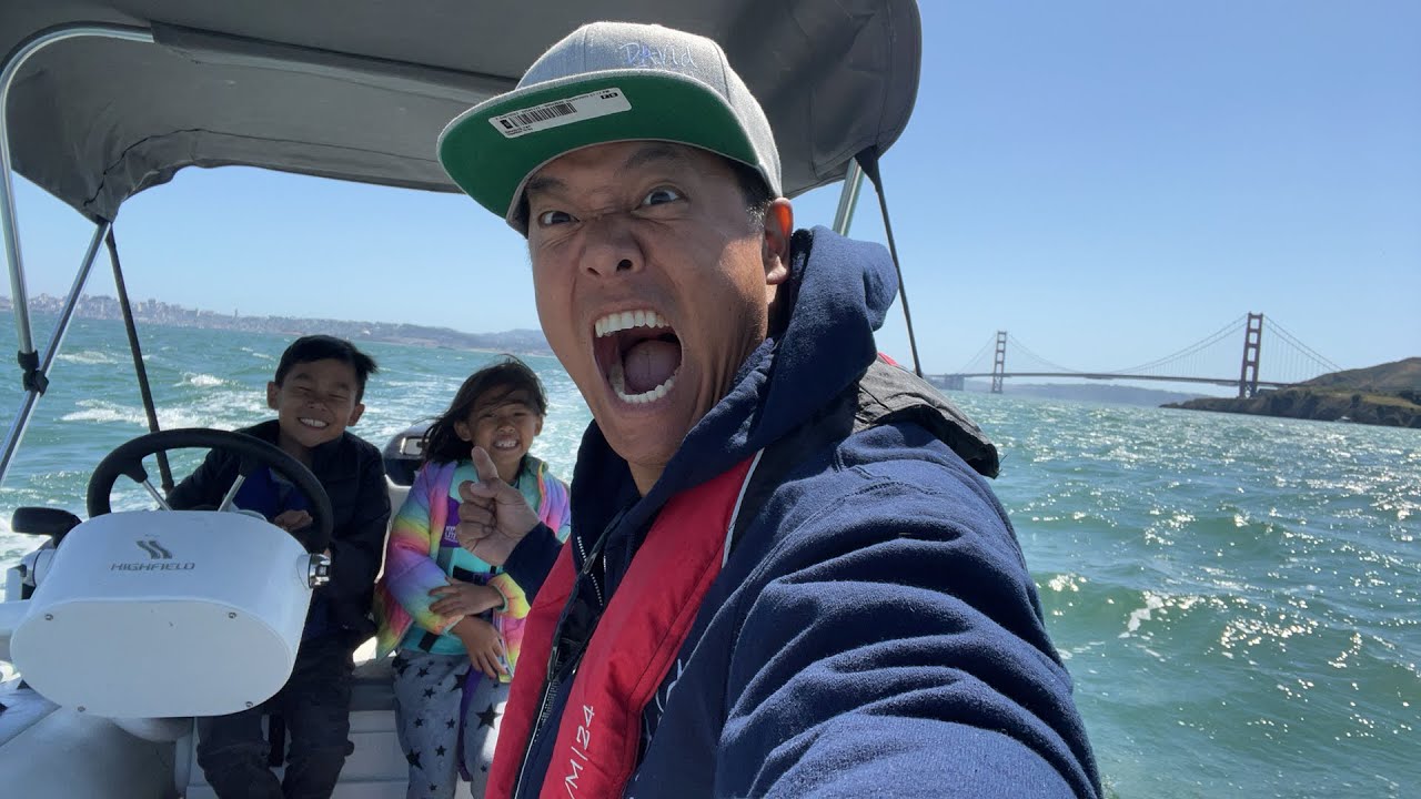 Going Under the Golden Gate Bridge In Our New Dinghy Baby!!!