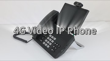 4G Landline Phone Dual Gigabit Network Interface Audio Video Conference 6  IP Telephones#5g #wifi