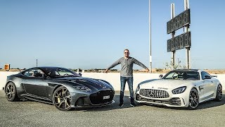 We believe in healthy competition.... top gear international performed
a drag race between the beauty aston martin dbs and german fighter amg
gtr. had...
