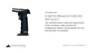 Scripto Premium Torches Recalled