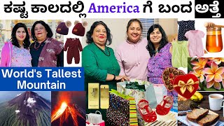 Mother-in-law visited America during difficult times, Gifts from Hawaii, Mauna Kea #kannadavlogs
