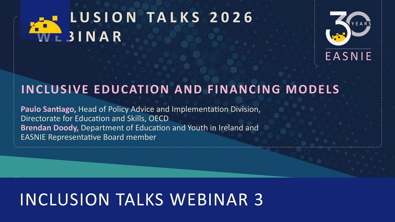 Inclusion Talks 2026 webinar series. Inclusive Education and Financing ...