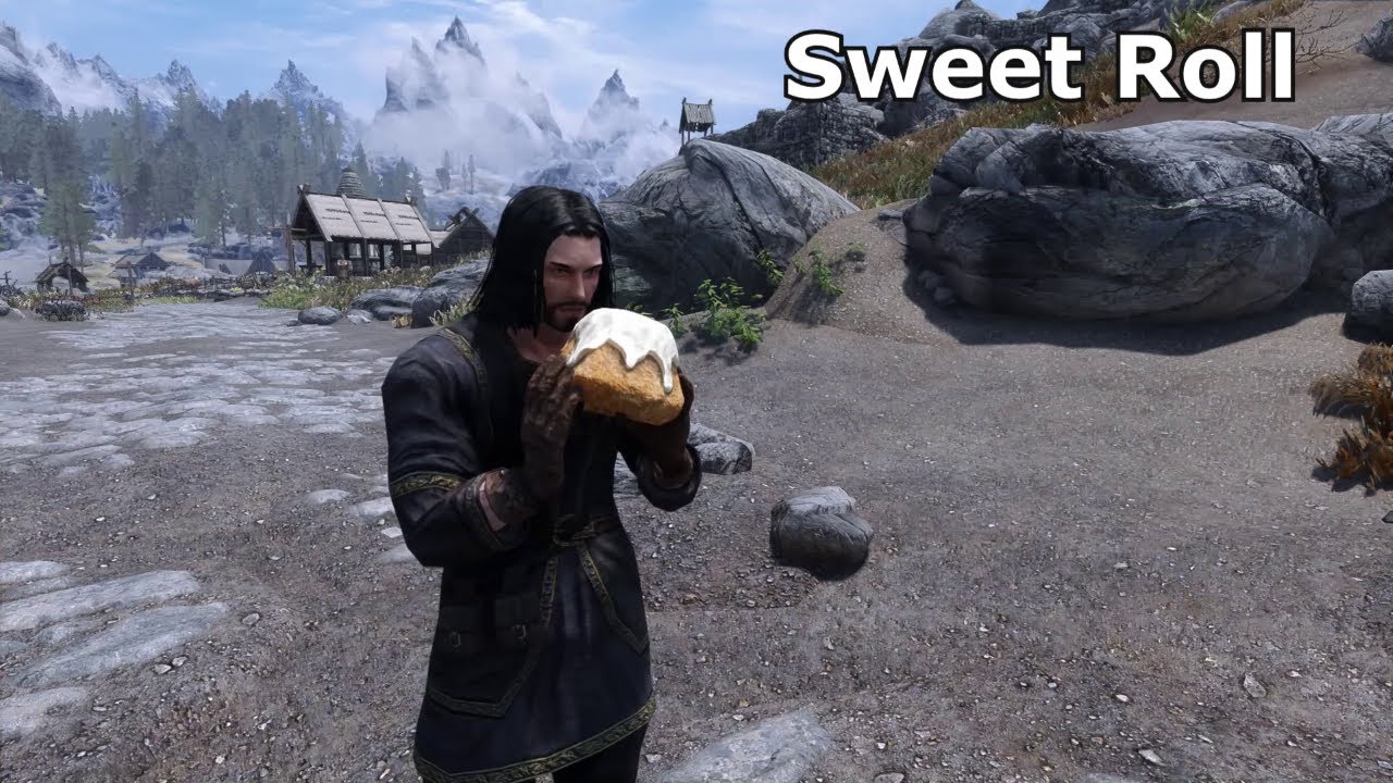 Skyrim Eating Animation Pastry & Sweets YouTube