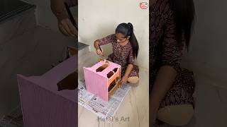 Handmade shoes desk 🍓~Mini wood toy-woodworking art skill / hand craft #ytshort