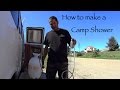 How to Make an Outdoor Portable Camp Shower DIY Living in a Van