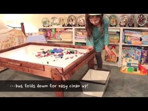 kids folding activity table