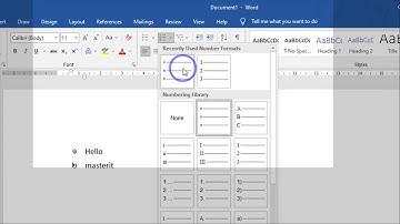 របៀបបញ្ចូលលេខខ្មែរទៅក្នុង Numbering /How to Add Khmer numbers into Numbering in Microsoft Word2019