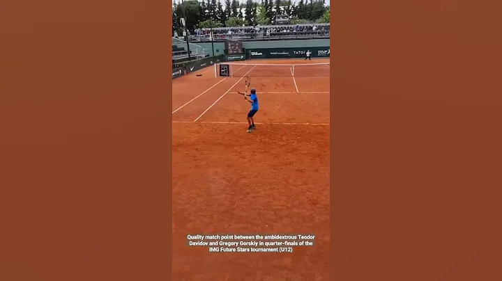 match point between the ambidextrous Teodor Davido...