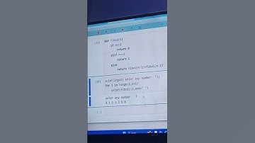 Fibonacci series python language ||#python #shorts #video #fibonacci