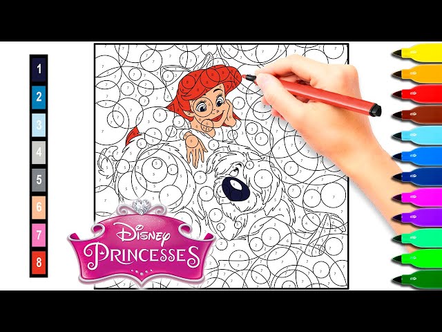 How I Color- French Disney Color by Number Books 