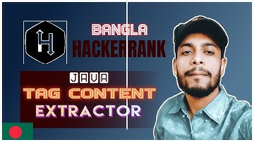 HackerRank java tag content extractor bangla problem solving | the cracker