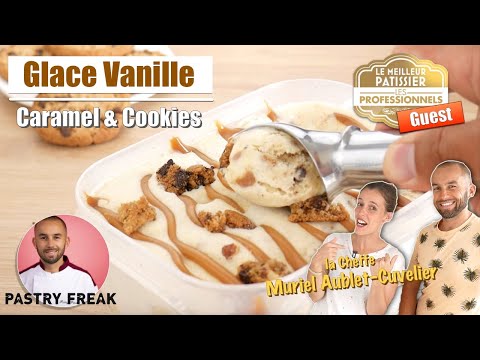 glace-maison-vanille-caramel-&-cookies---façon-ben-and-jerry's