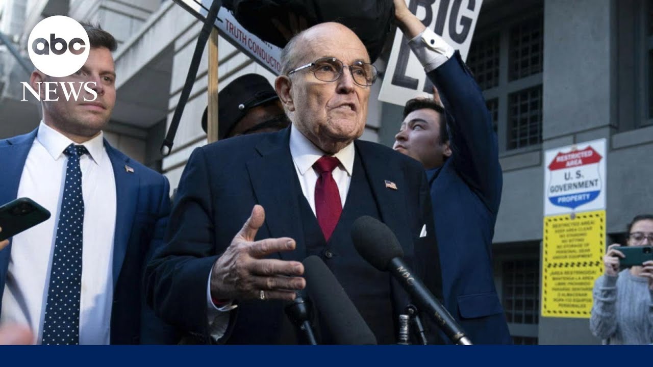 Rudy Giuliani files for bankruptcy after losing defamation suit