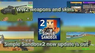 Simple sandbox 2 update 1.7.70 new update is out Ww2 weapons skins enfield rifle and props SSB2