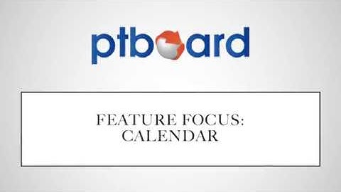 Calendar Tutorial
