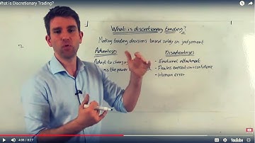Discretionary Trading vs Rules Based or Automated Trading Systems 🤖