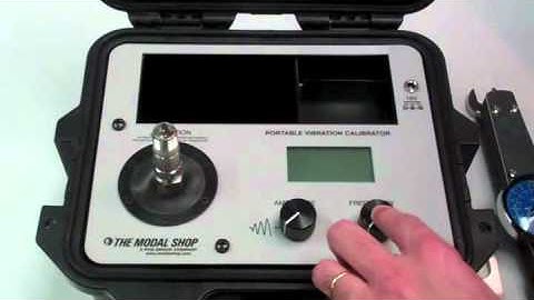 Calibrador portátil de vibraciones The Modal Shop 9100D Brief Demonstration