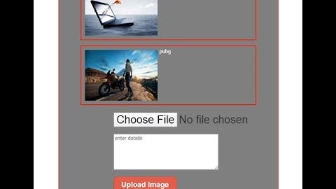 How to upload image to MySQL database and display it using php