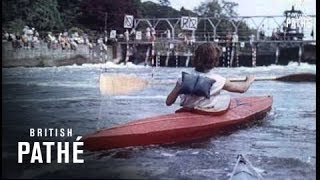 Canoe Slalom Aka Marsh Lock Canoe Race - Cp 003 Int'l (1955)