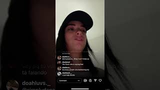 Dixie D’amelio instagram live December, 23th ,2021