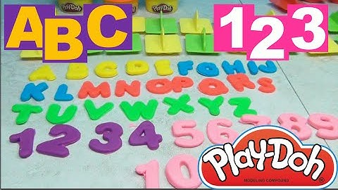 PLAY-DOH Fun with Letters and Numbers.  Learn the Alphabet with Play-Doh