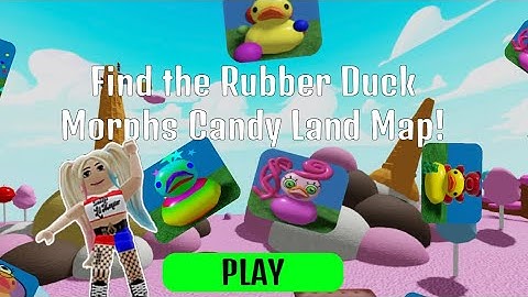 FIND THE RUBBER DUCK* How to Find All 21 Morphs (Candy Land Map) -ROBLOX