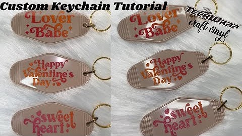 Custom Keychain Tutorial using Teck Wrap Materials | Motel Key Chains | Easy Cricut DIY
