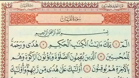 تلاوه خاشعه وما تيسر من سوره لقمان بصوت الاستاذ محمد ربيع 💯