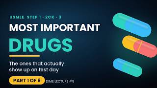 The Most Important Drugs That Show Up On The USMLEs Part 1 (DIME #8)
