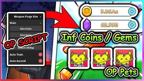 [OP] Roblox Weapon Forge Simulator Script - Infinite Coins / Gems