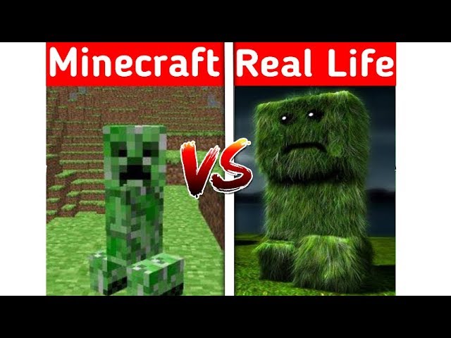 COMO SERIA UN CREEPER EN LA VIDA REAL? Real Life Minecraft - Art challenge  