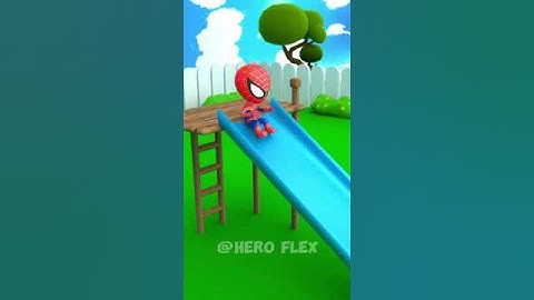 Lil Spidey playing and Annoying Hulk 😂 #hulk #spiderman #funnyanimation #blenderanimation #hero