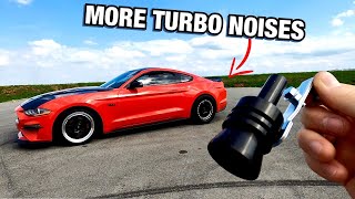 XL TURBO EXHAUST WHISTLE vs TWIN TURBO MUSTANG GT... DID THEY WORK?