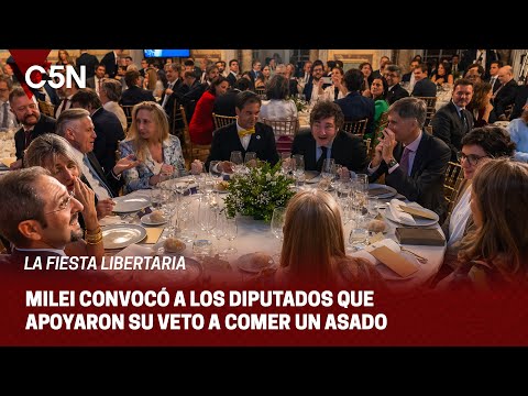 Los detalles del ASADO que brindará MILEI a los diputados que apoyaron su VETO contra los JUBILADOS