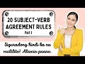 20 subject verbagreement rules  part 1  siguradong hindi ka na malilito  teacher aubrey bermudez