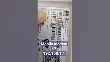 Mobily Modem IP Address And Use Password 