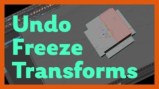 Undo Freeze Transforms in Maya - Ben's Quick TIps (Bake New Pivot)