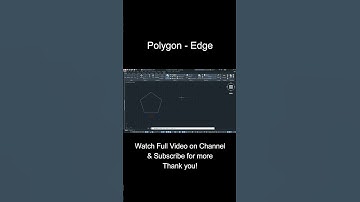 How to draw a Polygon with edge length in AutoCAD ?#autocad #tutorial #shorts #autocadtutorial