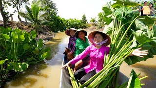 Quê nhà Phan Diễm Sạ Lúa Cha Vợ trổ tài nấu Cháo Môn Lươn đặc sản Miền Tây làm rau câu Dừa siêu ngon