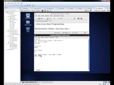 Shell Programming - Multiplication table GooGooDan