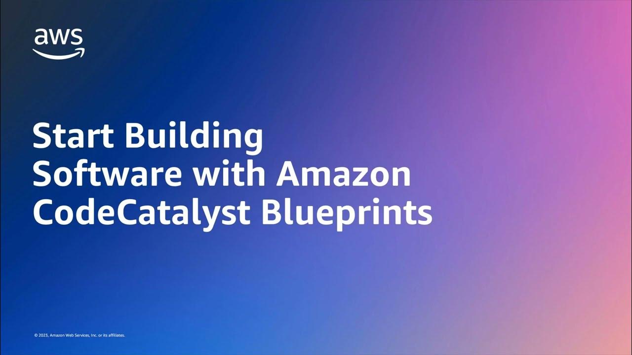 Starting software projects with Amazon CodeCatalyst blueprints | Amazon Web Services
