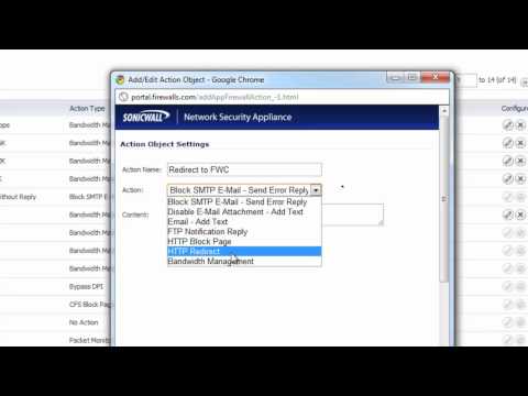 HTTP URL Redirect with a SonicWALL Firewall