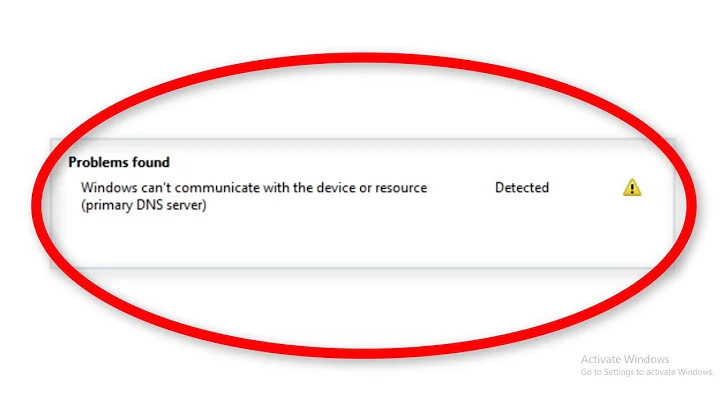 How To Fix Windows Can't Communicate With The Device Or Resource (Primary DNS Server) Windows 10/8/7